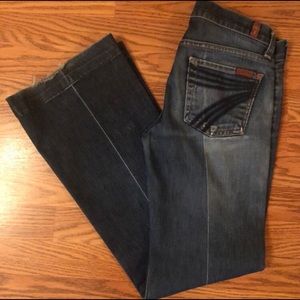 7 For All Mankind Dojo flared blue jeans